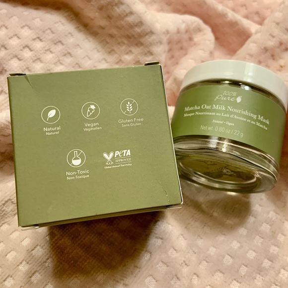 NWT 100% Pure Matcha Oat Milk Nourishing Mask - Picture 9 of 10